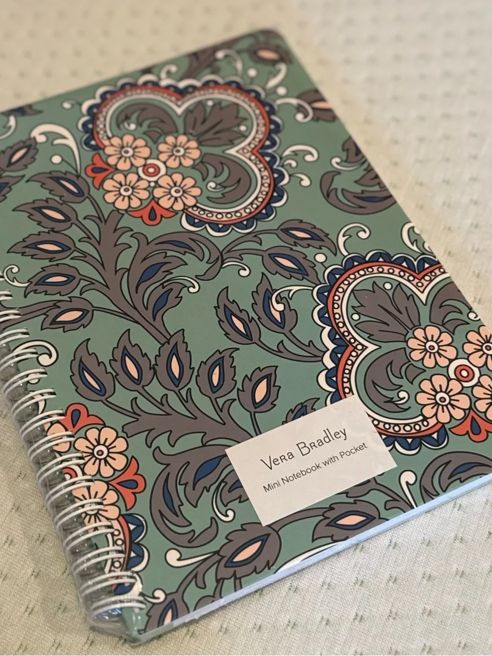 Vera Bradley Floral Spiral Notebook in Fan Flowers